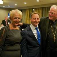 <p>Cardinal Timothy Dolan, Archbishop of New York, joins (L to R) BCW President Marsha Gordon, Westchester County Executive Rob Astorino and BCW Chairman of the Board Tony Justic prior to Thursday night&#x27;s dinner.</p>