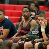 <p>Ossining wrestlers check out the action at Wednesday&#x27;s Section 1 Duals. </p>