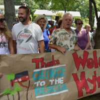 <p>Neighbors and members of the community showed support for the Myhre family.</p>