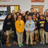 <p>Members of Saddle Brook High School&#x27;s new Community Partnership Club recently gathered for a meeting.</p>