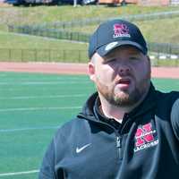 <p>Nyack coach Justin Henry.</p>