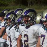 <p>No. 9 Clarkstown North locked horns with No. 8 North Rockland Saturday in a Class AA playoff qualifying game.</p>