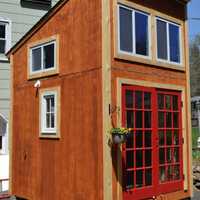 <p>The tiny house built by Matthew Olson and family.</p>