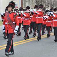 <p>The Bergenfield High School Band led the parade.</p>