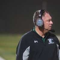 <p>Brewster coach Ed Mulvihill paces the sidelines during Friday night&#x27;s game.</p>