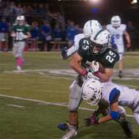 <p>Hendrick Hudson and Brewster squared off Friday night in the Class A playoff quarterfinals at Brewster.</p>