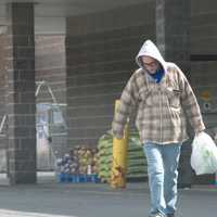 <p>Shoppers battled the wind Sunday morning in Dutchess and Putnam.</p>