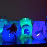 <p>A few of Gregorio&#x27;s Glow Jars.</p>