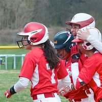 <p>The Raiders celebrate a walkoff win.</p>