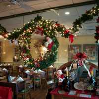 <p>Some of the Christmas decorations at Mario&#x27;s.</p>