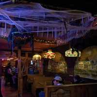 <p>Smalley&#x27;s Inn in Carmel is decked out for Halloween.</p>