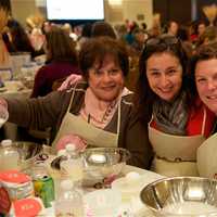 <p>Over 500 women gathered at the Hyatt Regency in Greenwich for the Mega Challah Bake.</p>