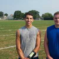 <p>Port Chester team captains: Nick Zanetti (L) and Sean Dooley.</p>