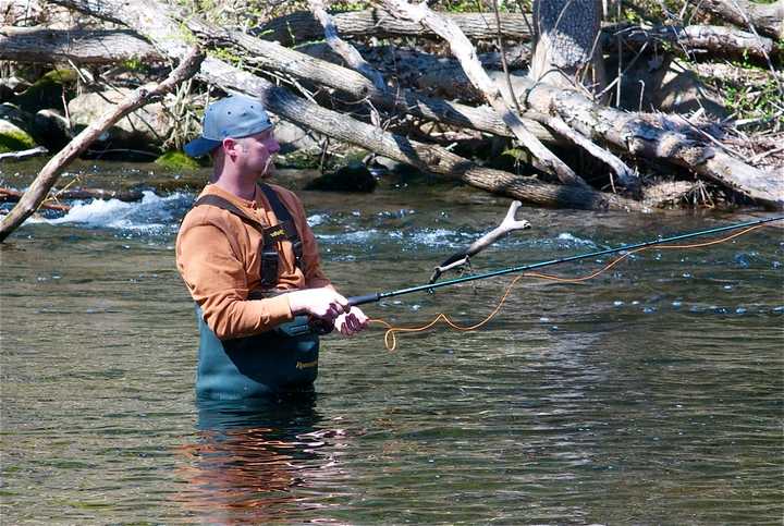 Area anglers come out for the start of trout fishing season in Connecticut.