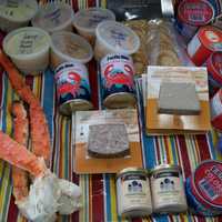 <p>Items for sale at Rowayton Seafood.</p>