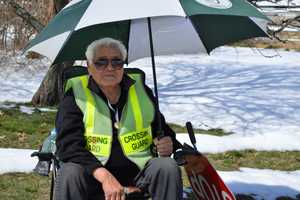 Alaskan Crossing Guard Protects Against Intensified Rays In Allendale