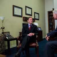 <p>U.S. Sen. Richard Blumenthal meets with U.S. Supreme Court nominee Judge Neil Gorsuch. Blumenthal later said that Gorsuch had expressed disappointment with some of President Donald Trump&#x27;s recent comments about judges.</p>