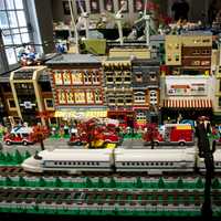 <p>One of the elaborate Lego displays.</p>