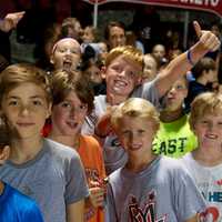 <p>Rye football fans cheer their team, as the Garnets pulled out a comeback win over Yorktown.</p>