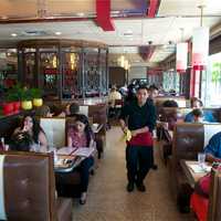 <p>Inside the Red Line Diner during a recent busy lunch hour.</p>