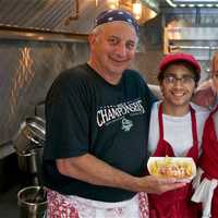 <p>Off The Hook owner Joe Carson (L) and family at last weekend&#x27;s Dutchess County Balloon Festival.</p>