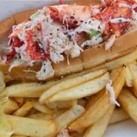 <p>One of the always-popular lobster rolls from Off The Hook.</p>