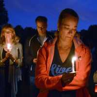 <p>A somber moment at Allendale&#x27;s 15th Annual Candlelight Ceremony at the 9/11 Memorial in Crestwood Park.</p>