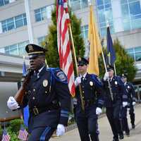 <p>The Presentation of Colors by the Bergen County Sheriff Honor Guard Unit.</p>