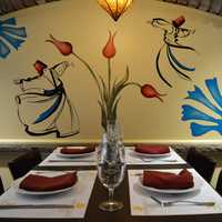 <p>Artwork abounds in the new Cinar Turkish Restaurant in Emerson.</p>