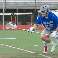 <p>Bronxville&#x27;s Andrew Babyak wins possession as Somers player pursues.</p>