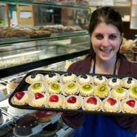 <p>Fruit pastries from Cafe Piccolo.</p>