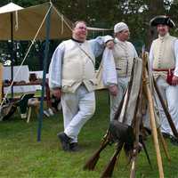 <p>Visitors to the Stony Point Battlefield State Historic Site on Saturday got to see a reenactment of an 18th century military encampment.</p>