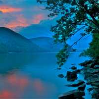 <p>Area thunderstorms resulted in these painted skies and blowing storm clouds over the Hudson.</p>