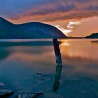 <p>Area thunderstorms resulted in these painted skies and blowing storm clouds over the Hudson.</p>