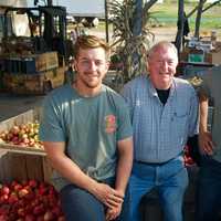 <p>Owner Wayne Outhouse (center) is flanked by sons Jesse (left) and Andrew.</p>