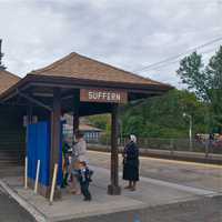 <p>The Suffern Train Station.</p>