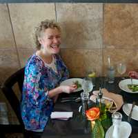 <p>Customers enjoying a meal at Lake View Bistro.</p>