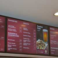 <p>Menu items at the dine-in theater.</p>