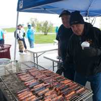 <p>Nothing like a barbecued hot dog on a cold, rainy day.</p>