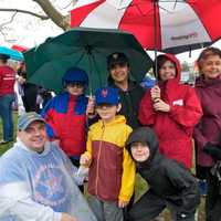 <p>Hundreds come out in the rain Sunday morning to support the March of Dimes March For Babies at Jennings Beach in Fairfield.</p>