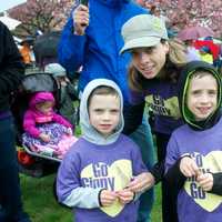 <p>Hundreds come out in the rain Sunday morning to support the March of Dimes March For Babies at Jennings Beach in Fairfield.</p>