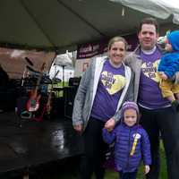 <p>Hundreds come out in the rain Sunday morning to support the March of Dimes March For Babies at Jennings Beach in Fairfield.</p>