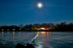 Year's Final Supermoon Dazzles, Turns Lake Carmel Into Winter Wonderland