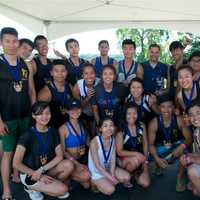 <p>Winning team MAD (Metro Athletic Dragons), from NYC, with Dutchess County Executive Marcus Molinaro (back, center).</p>