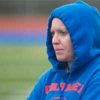 <p>Carmel boys soccer coach Keren Larkin.</p>