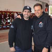 <p>Don Nicoletti (right) with Closter Police Lt. Vinny Sarubbi</p>