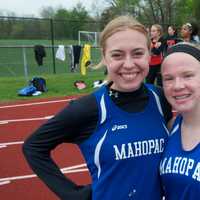 <p>Members of the Carmel track and field team at Friday&#x27;s meet.</p>