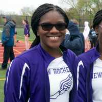 <p>New Rochelle athletes prepare to compete Friday at Somers.</p>