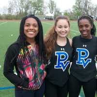 <p>Putnam Valley athletes get ready to compete Friday at Somers.</p>