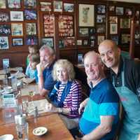 <p>Gus&#x27;s Peter Kissel greets some of the regulars at Gus&#x27;s Franklin Park Restaurant.</p>